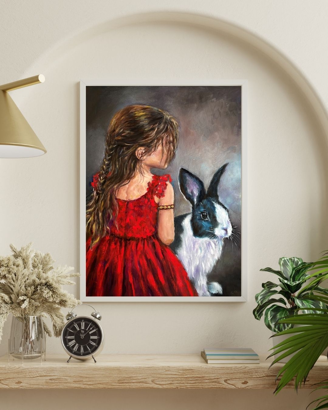 The Girl in Red and Her Rabbit