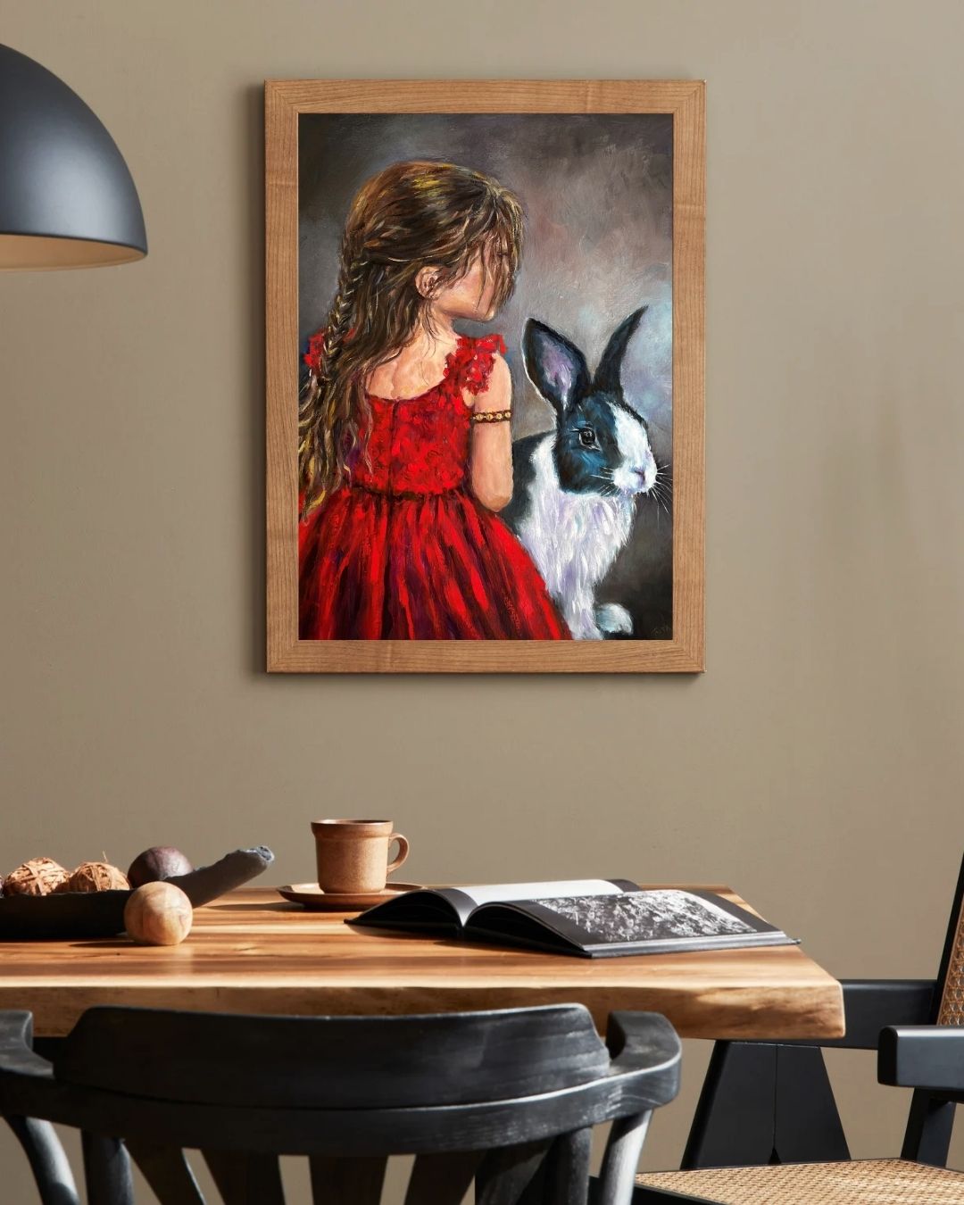 The Girl in Red and Her Rabbit