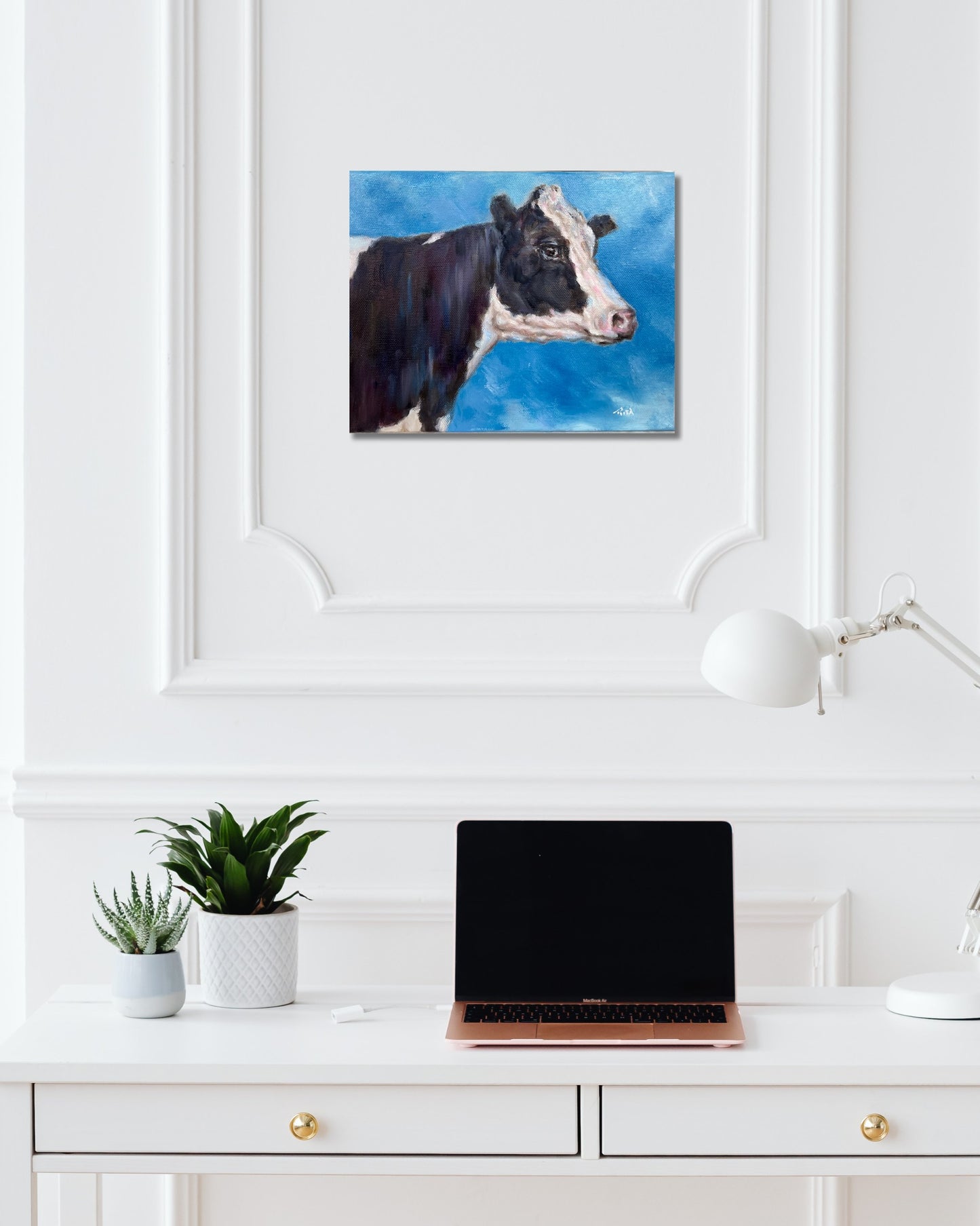 Timeless Black & White Cow