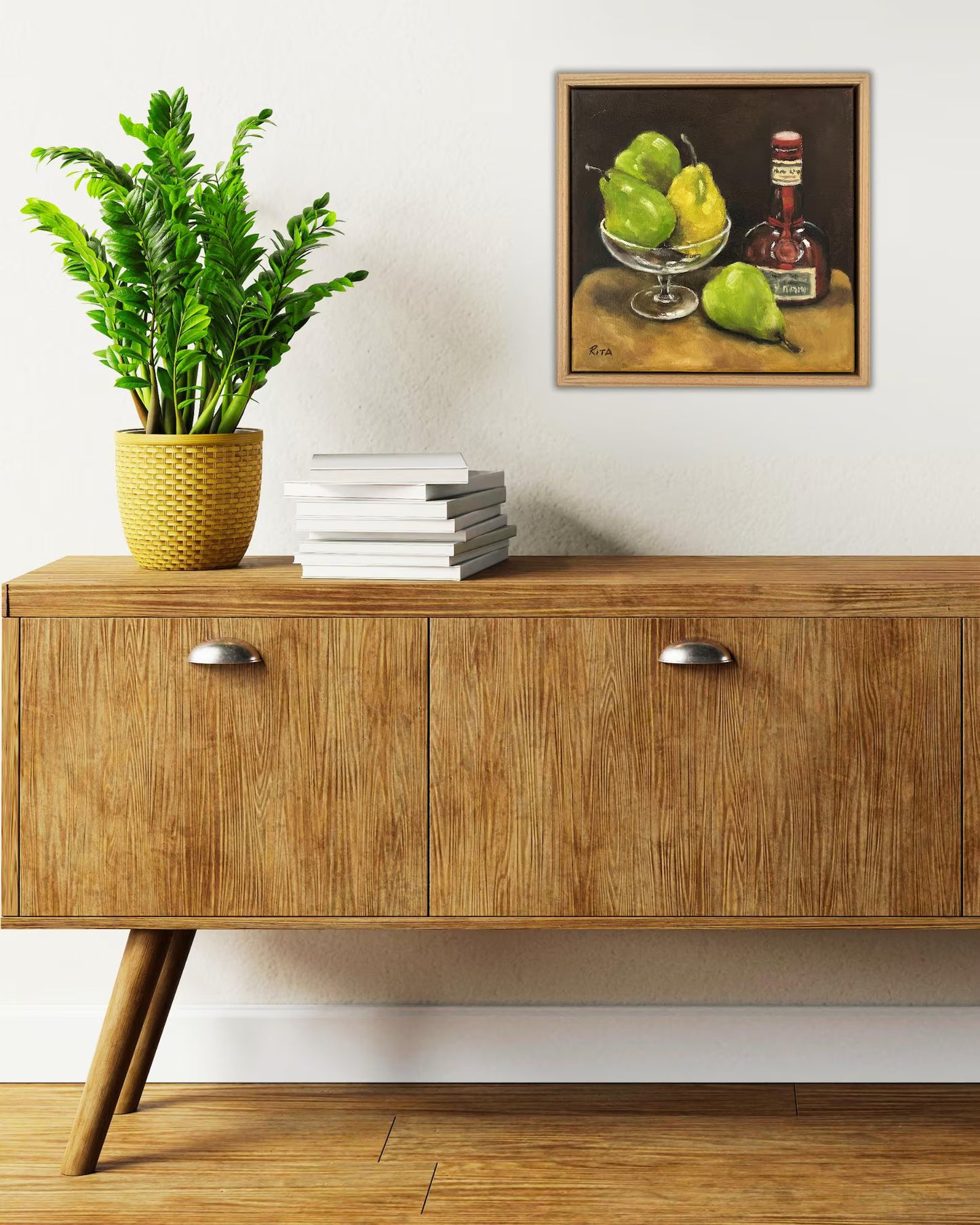 Pears, Glass and Bottle