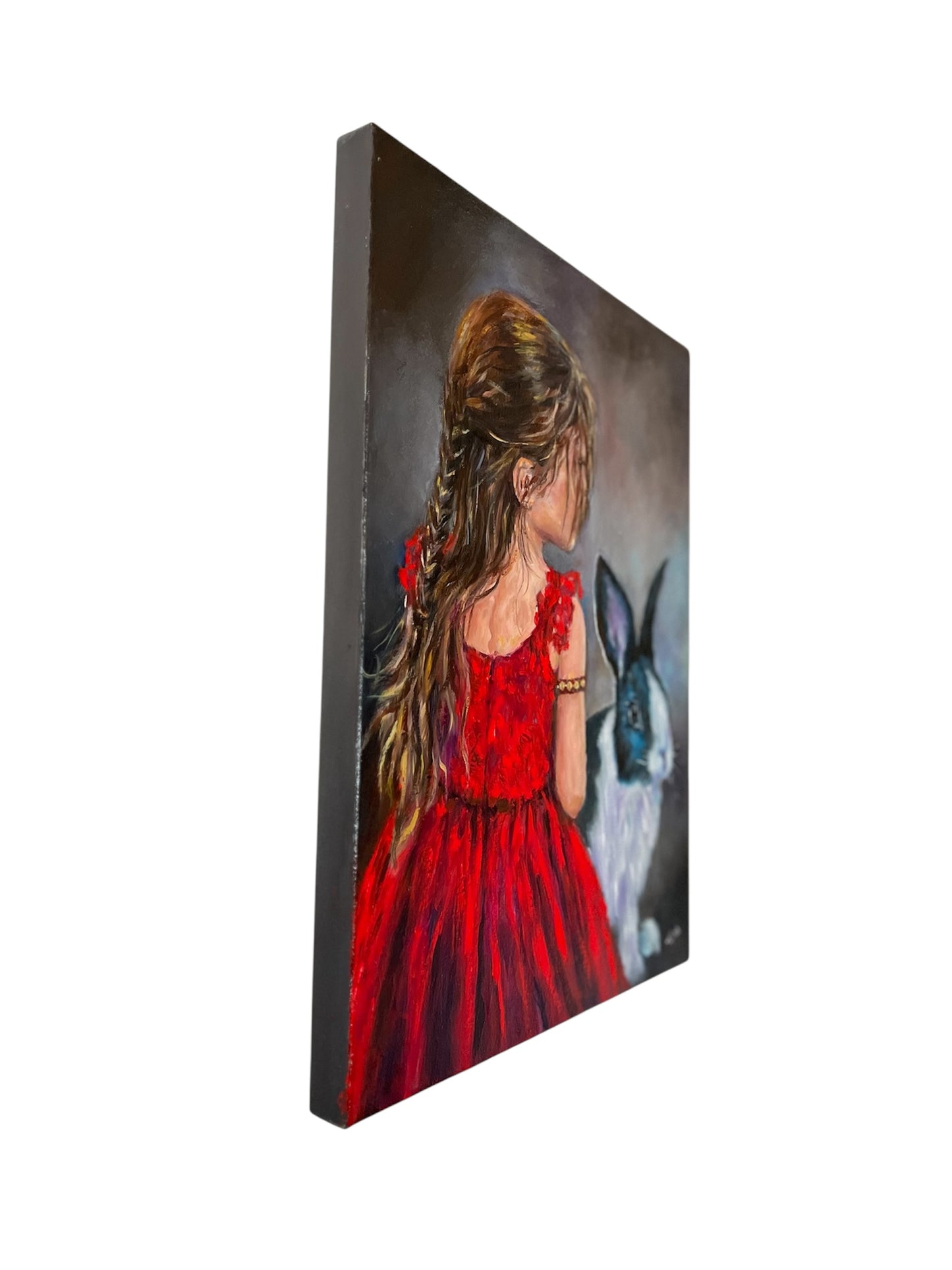 The Girl in Red and Her Rabbit